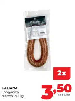 Alimerka Galiana longaniza blanca oferta