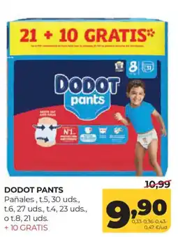 Alimerka Dodot pants oferta