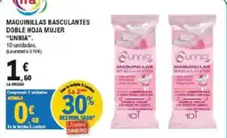 E.Leclerc Ifa unnia maquinillas basculantes doble hoja mujer oferta