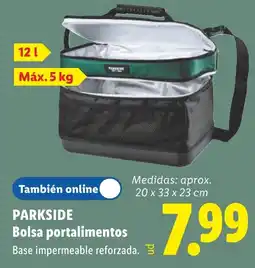 Lidl Parkside bolsa portalimentos oferta