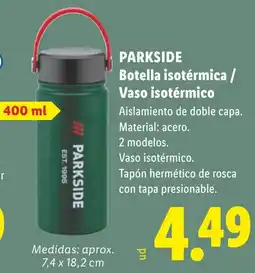 Lidl Parkside botella isotérmica / vaso isotérmico oferta