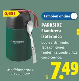 Lidl Parkside fiambra isotérmica oferta