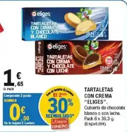 E.Leclerc Eliges tartaletas con crema y chocolate blanco oferta