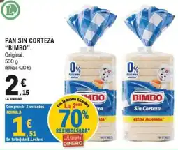 E.Leclerc Bimbo pan sin corteza oferta