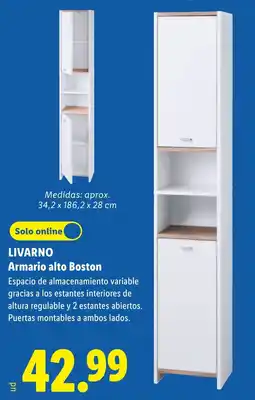 Lidl Livarno Armario alto Boston oferta