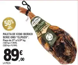E.Leclerc Legado paleta de cebo ibérico serie oro "elpozo" oferta