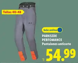Lidl Parkside performance pantalones anticorte oferta