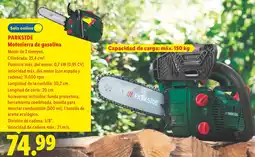 Lidl Parkside motosierra de gasolina oferta