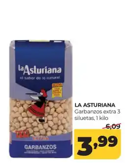 Alimerka La Asturiana garbanzos extra 3 siluetas oferta