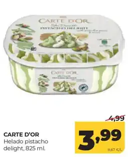 Alimerka Carte d'or helado pistacho delight oferta