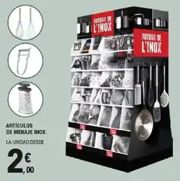 E.Leclerc artículos de menaje inox oferta