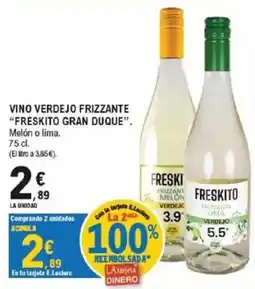 E.Leclerc Freskito vino verdejo frizzante oferta