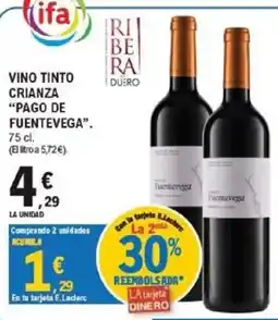 E.Leclerc Fuentevaga vino tinto crianza pago de fuentevaga oferta