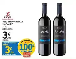 E.Leclerc Antaño vino tinto crianza oferta