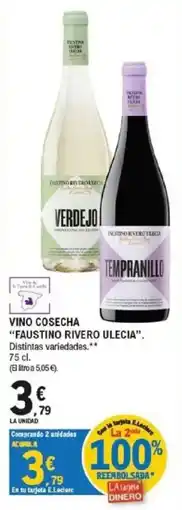 E.Leclerc Faustino Rivero Ulecia vino cosecha oferta