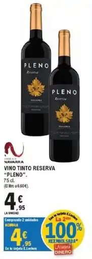 E.Leclerc Pleno vino tinto reserva oferta