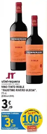 E.Leclerc Faustino rivero ulecia vino tinto roble oferta
