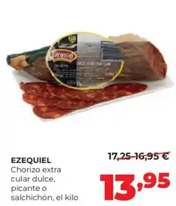 Alimerka Ezequiel chorizo extra cular dulce, picante o salchichón oferta