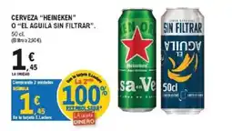 E.Leclerc Heineken el aguila sin filtrar oferta