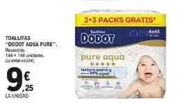 E.Leclerc Dodot toallitas pure aqua oferta
