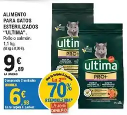 E.Leclerc Ultima alimento para gatos esterilizados oferta