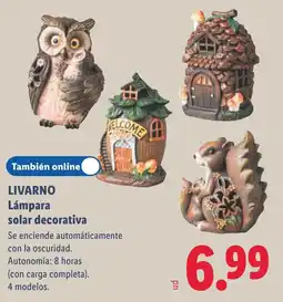Lidl Livarno lámpera solar decorativa oferta