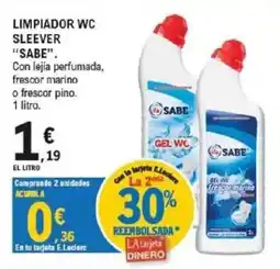 E.Leclerc Sabe limpiador wc sleeve oferta