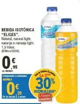 E.Leclerc Eliges bebida isotónica oferta