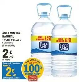 E.Leclerc Font Vella agua mineral natural oferta
