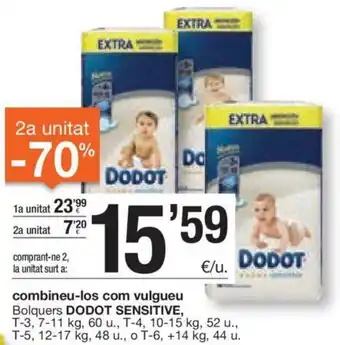 BonpreuEsclat Combineu-Los Com Vulgueu Bolquers Dodot Sensitive oferta