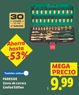 Lidl Parkside llaves de carraca limited edition oferta