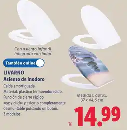 Lidl Livarno asiento de inodoro oferta