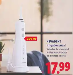 Lidl Nevadent irrigador bucal oferta