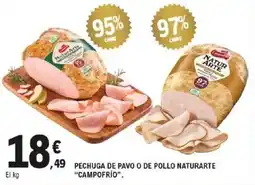 E.Leclerc Campo Frío pechuga de pavo o de pollo naturarte oferta