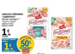 E.Leclerc CampoFrio lonchas finissimas oferta