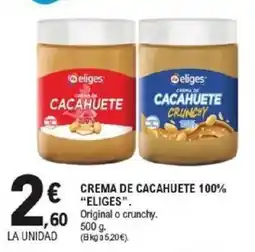 E.Leclerc Eliges crema de cacahuete oferta
