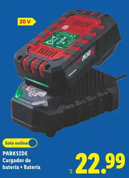 Lidl Parkside cargador de batería + batería oferta