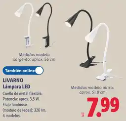 Lidl Livarno lámpara led oferta