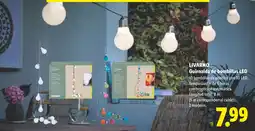 Lidl Livarno guirnalda de bombillas led oferta