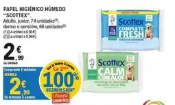 E.Leclerc Scottex papel higiénico húmedo oferta