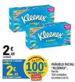 E.Leclerc Kleenex pañuelo facial oferta