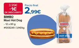 Costco Bimbo Maxi Hot Dog oferta