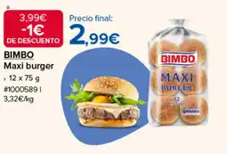 Costco Bimbo maxi burger oferta