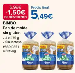 Costco Bimbo pan de molde sin gluten oferta