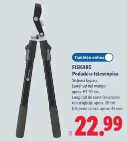 Lidl Fiskars podadera telescópica oferta