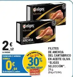 E.Leclerc eliges filetes de anchoa oferta