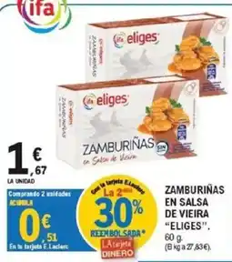 E.Leclerc eliges zamburiñas en salsa de vieira oferta