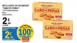 E.Leclerc Cabo de Peñas mejillones en escabeche oferta