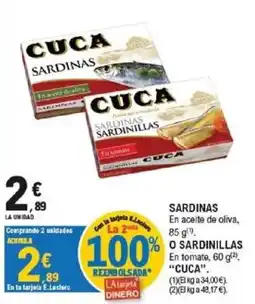 E.Leclerc Cuca sardinas oferta