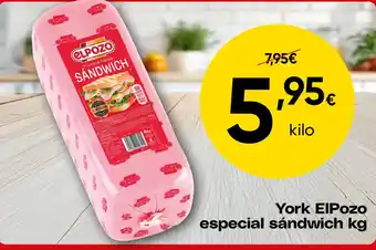 York ElPozo especial sándwich